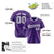 Custom Purple Gray Pinstripe Gray-White Authentic Baseball Jersey