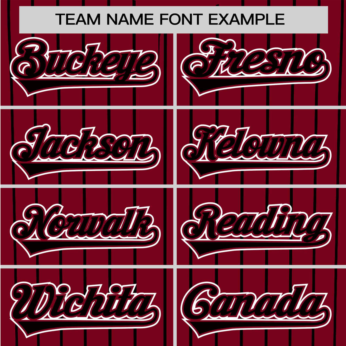 Custom Crimson Black Pinstripe Black-White Authentic Baseball Jersey