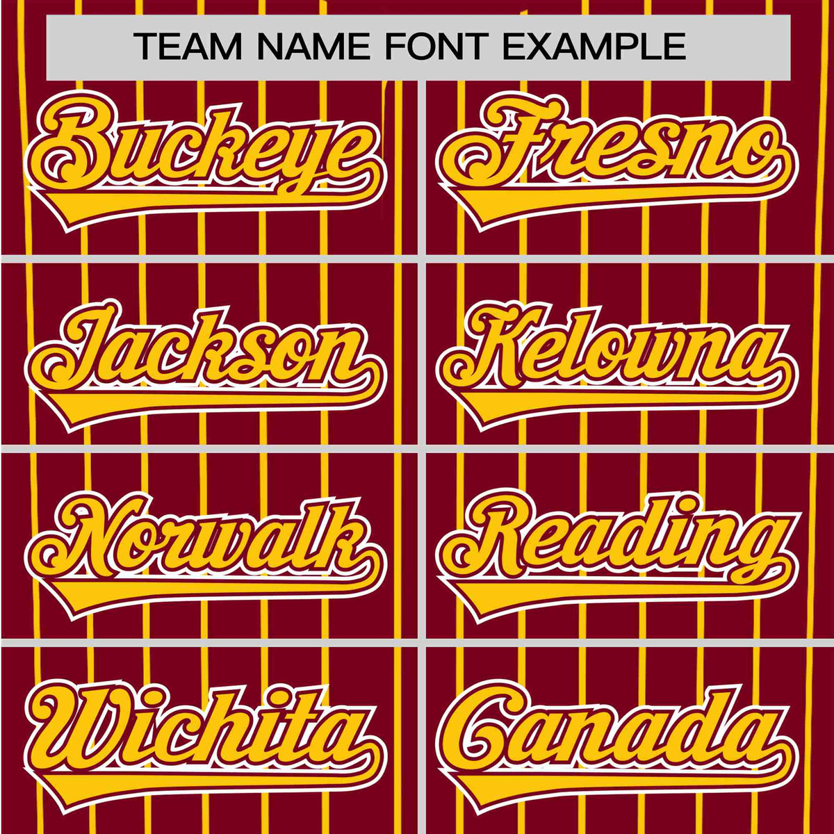 Custom Crimson Yellow Pinstripe Yellow-White Authentic Baseball Jersey