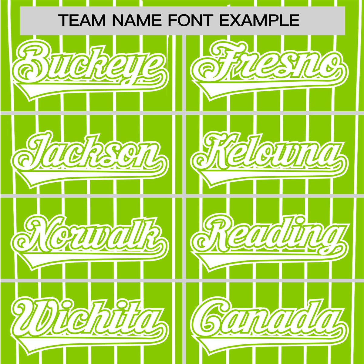 Custom Neon Green White Pinstripe White Neon-Green Authentic Baseball Jersey