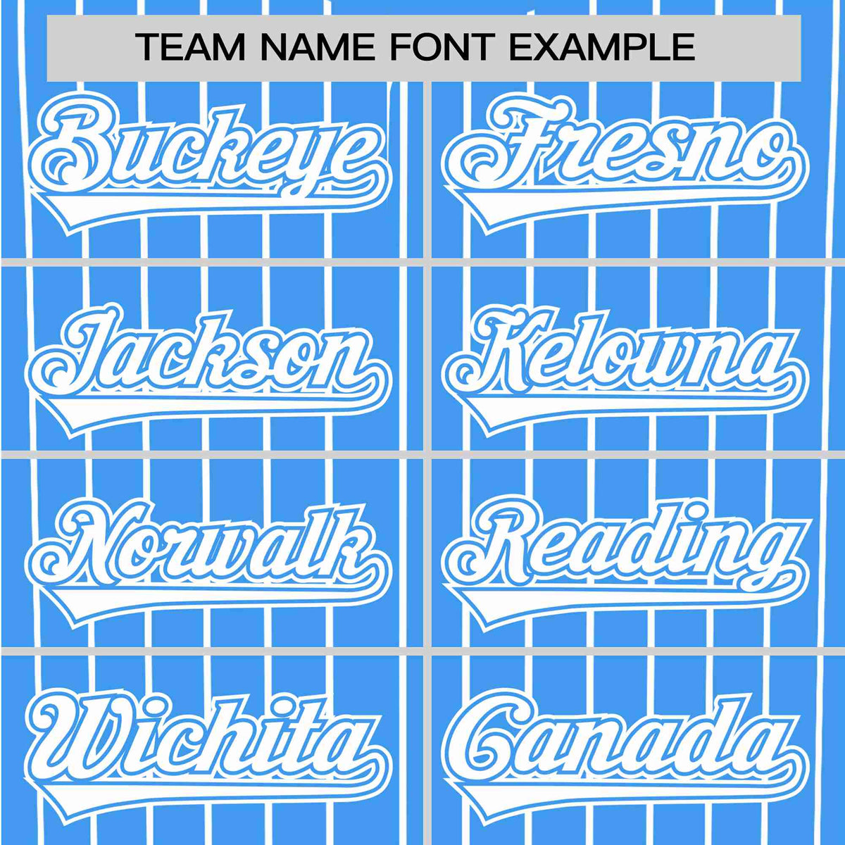 Custom Sky Blue White Pinstripe White Sky-Blue Authentic Baseball Jersey