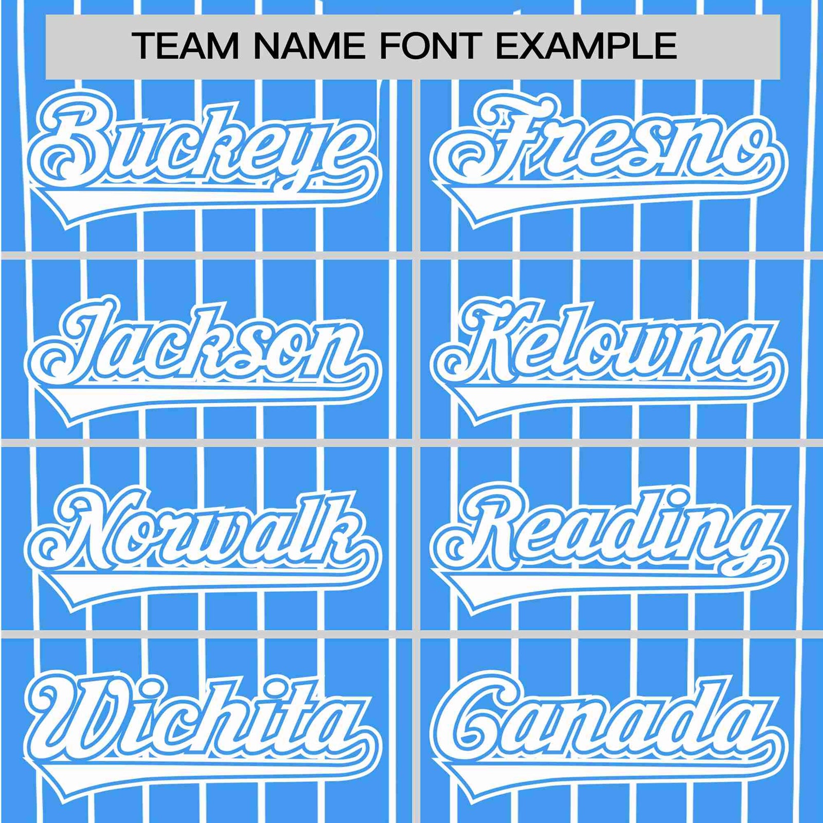 Custom Sky Blue White Pinstripe White Sky-Blue Authentic Baseball Jersey