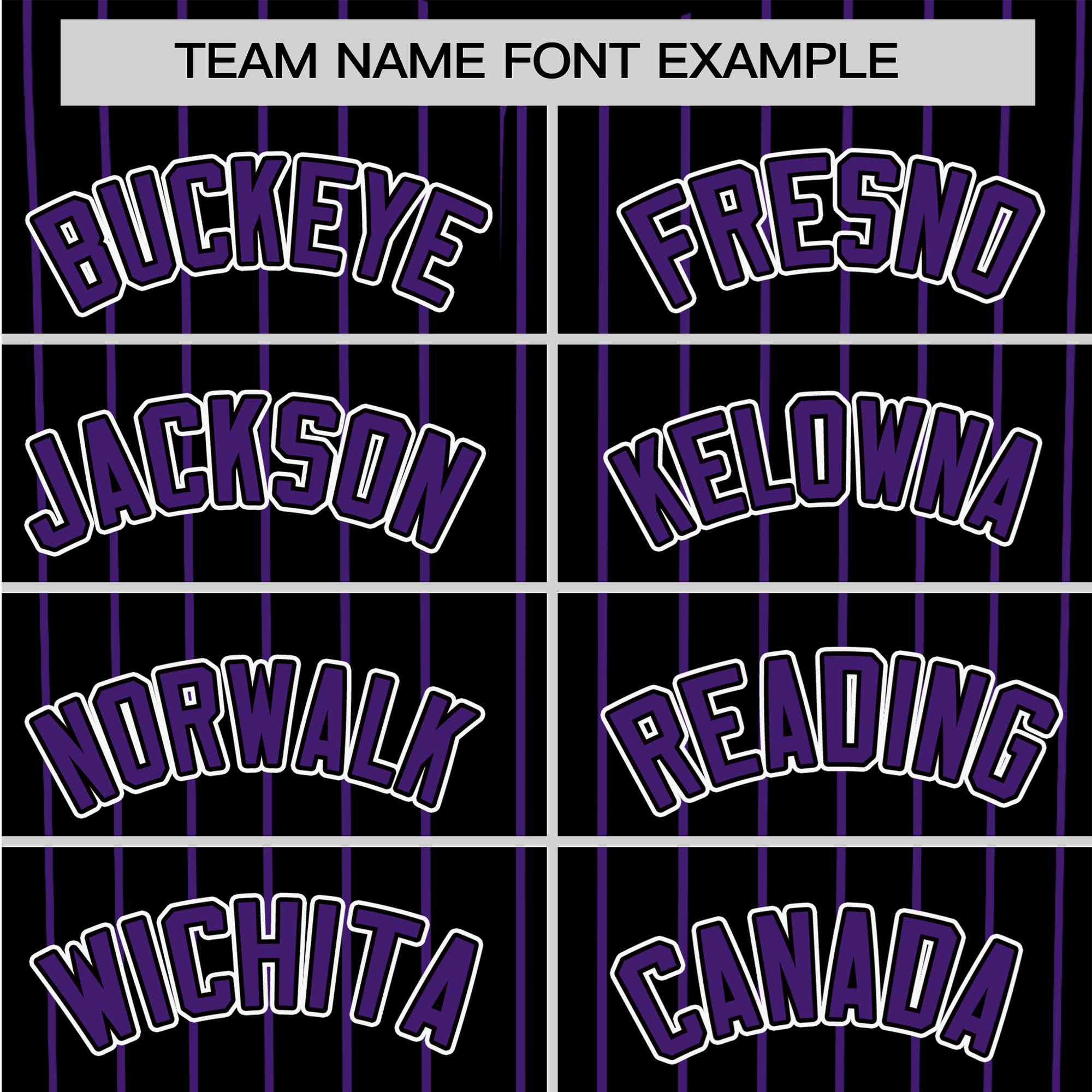 Custom Black Purple Pinstripe Purple-White Authentic Baseball Jersey