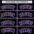 Custom Black Purple Pinstripe Purple-White Authentic Baseball Jersey