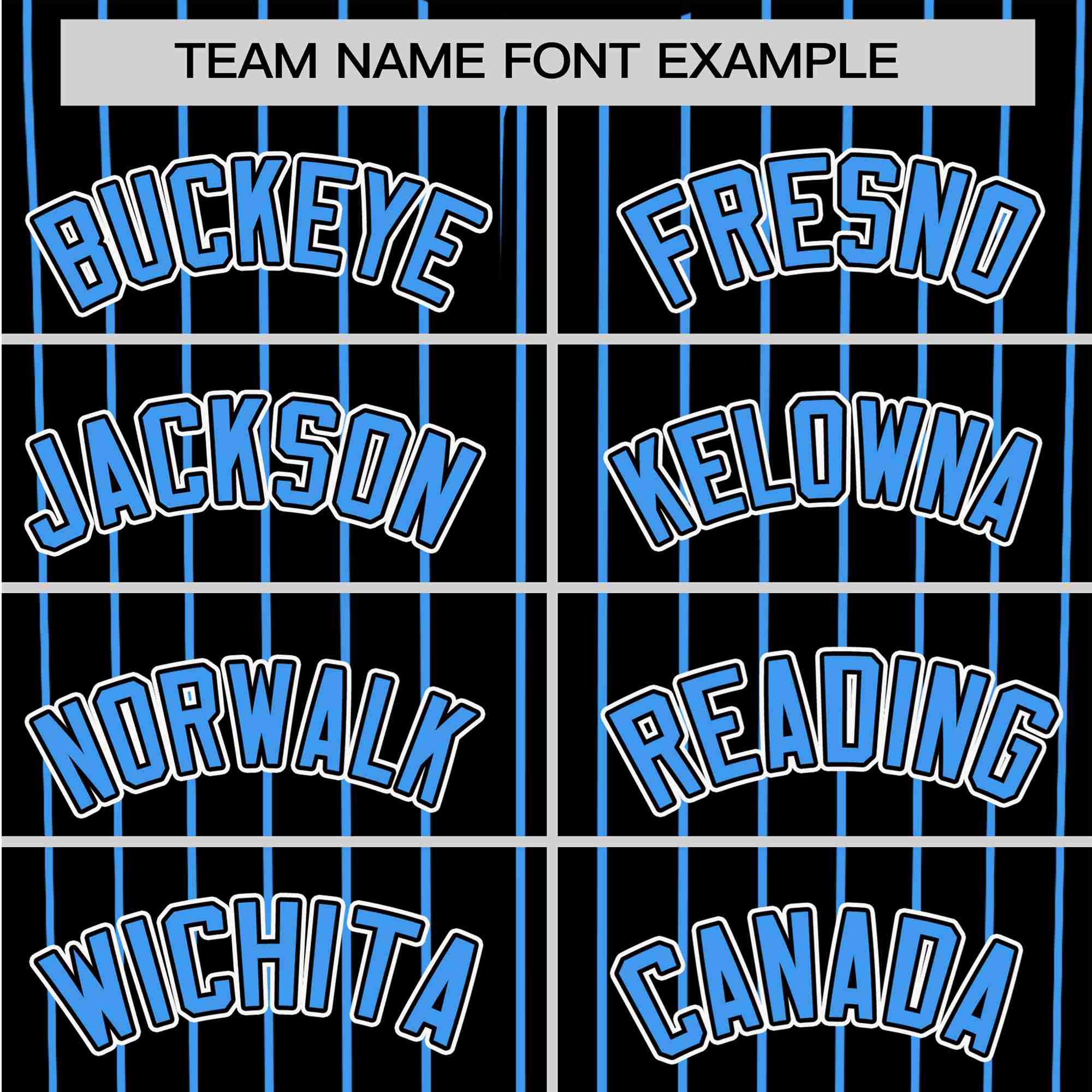 Custom Black Blue Pinstripe Blue-White Authentic Baseball Jersey