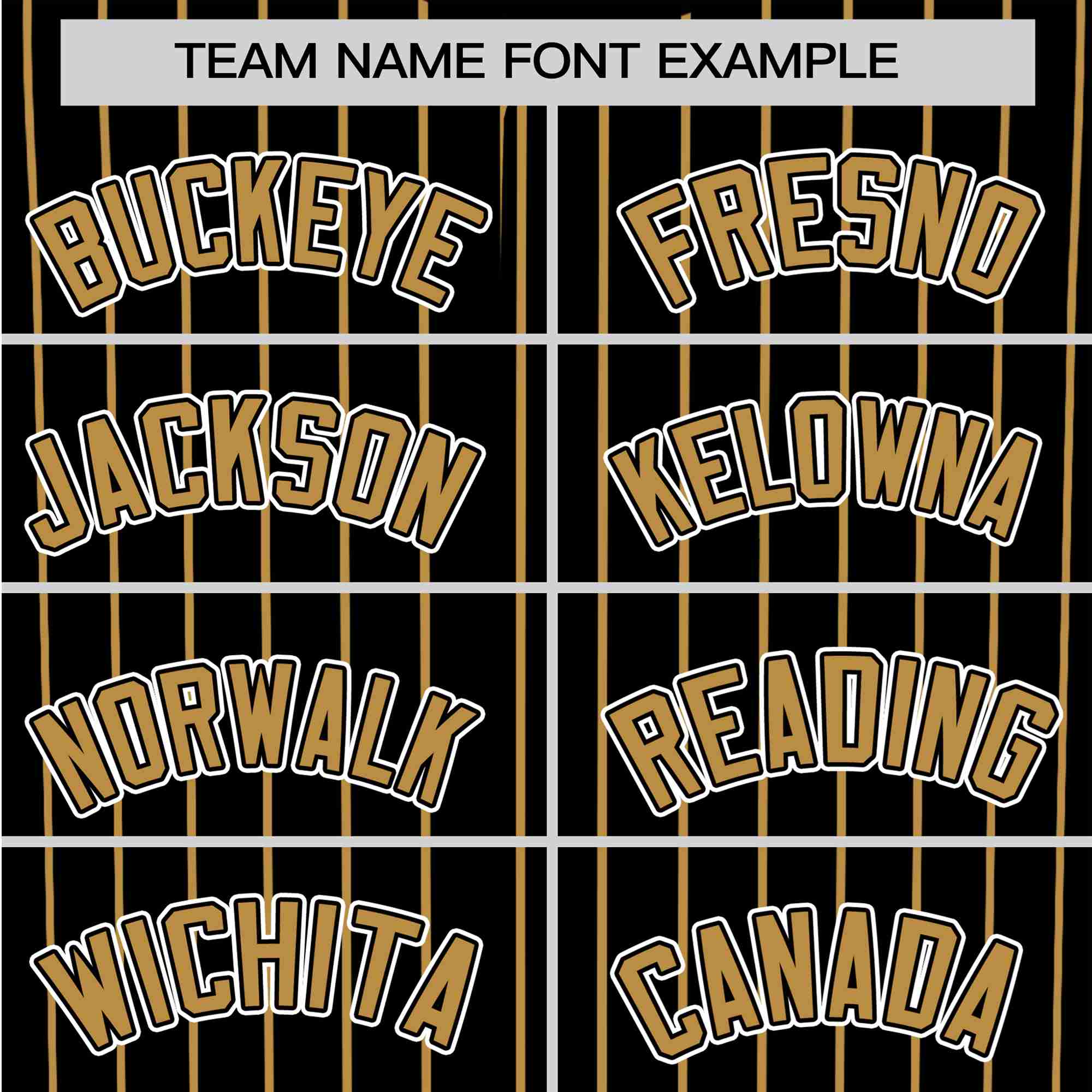 Custom Black Old-Gold Pinstripe Old-Gold White Authentic Baseball Jersey