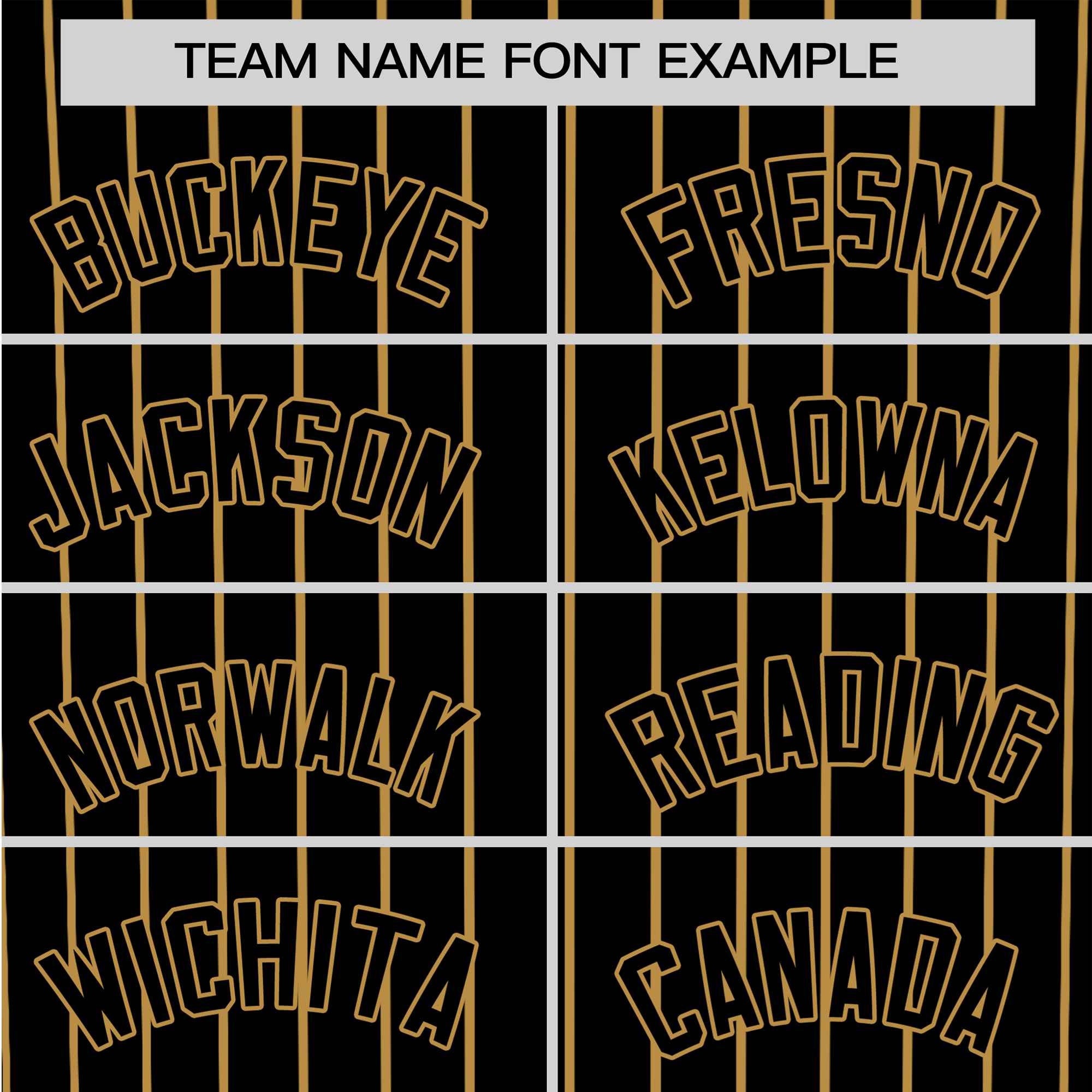 Custom Black Old-Gold Pinstripe Black Old-Gold Authentic Baseball Jersey