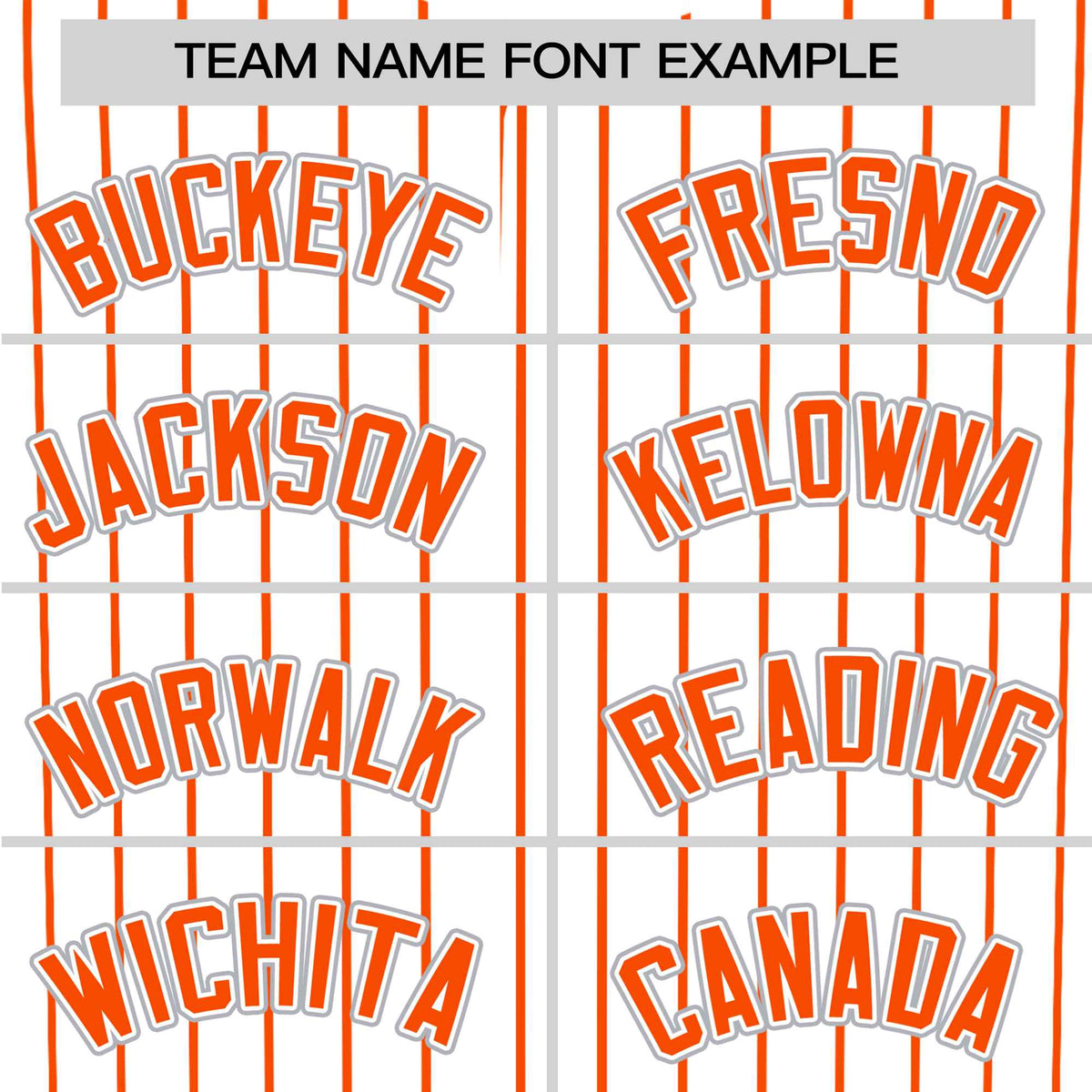 Custom White Orange Pinstripe White-Orange Authentic Baseball Jersey