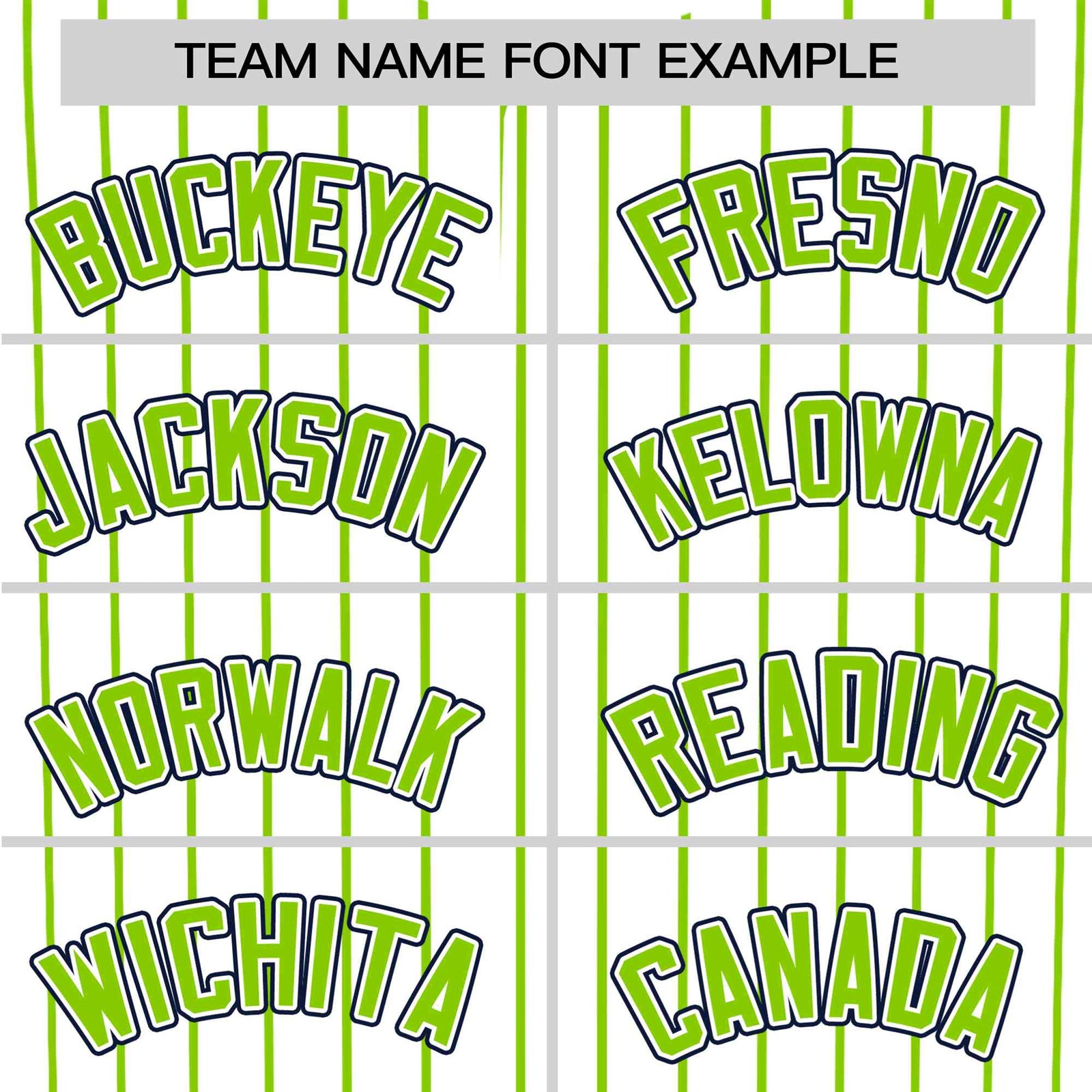 Custom White Neon-Green Pinstripe White Neon-Green Black Authentic Baseball Jersey