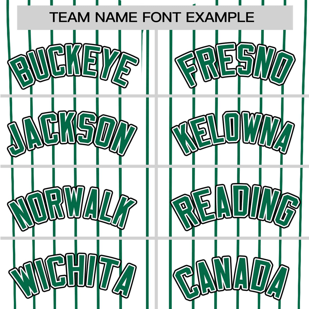 Custom White Kelly-Green Pinstripe White Kelly-Green Black Authentic Baseball Jersey