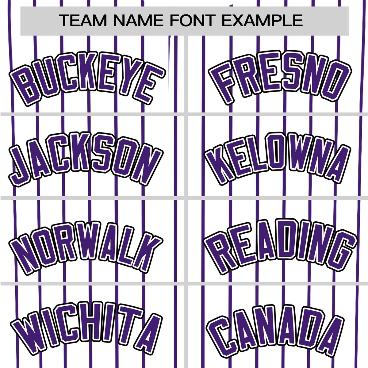 Custom White Purple Pinstripe White-Purple Black Authentic Baseball Jersey