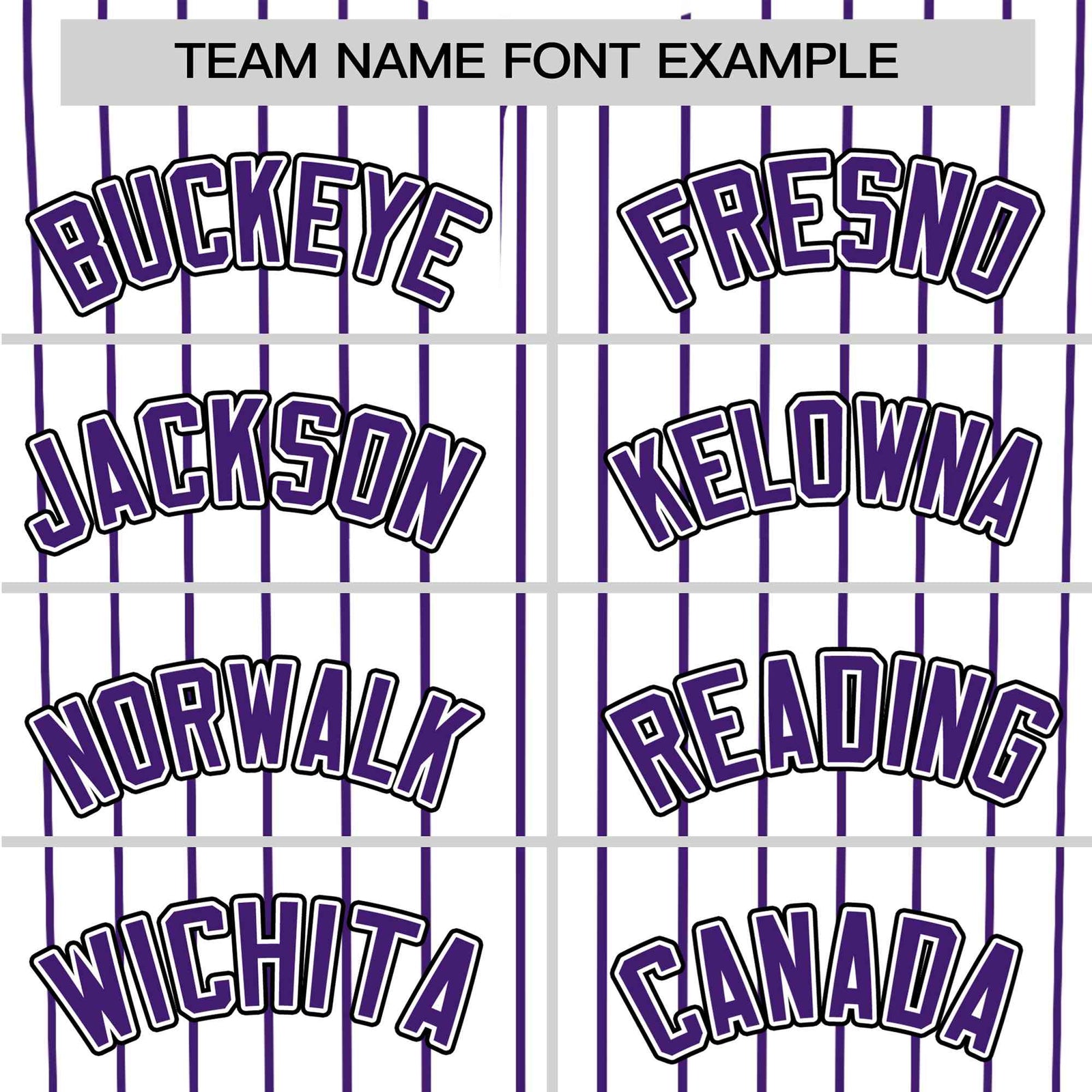 Custom White Purple Pinstripe White-Purple Black Authentic Baseball Jersey