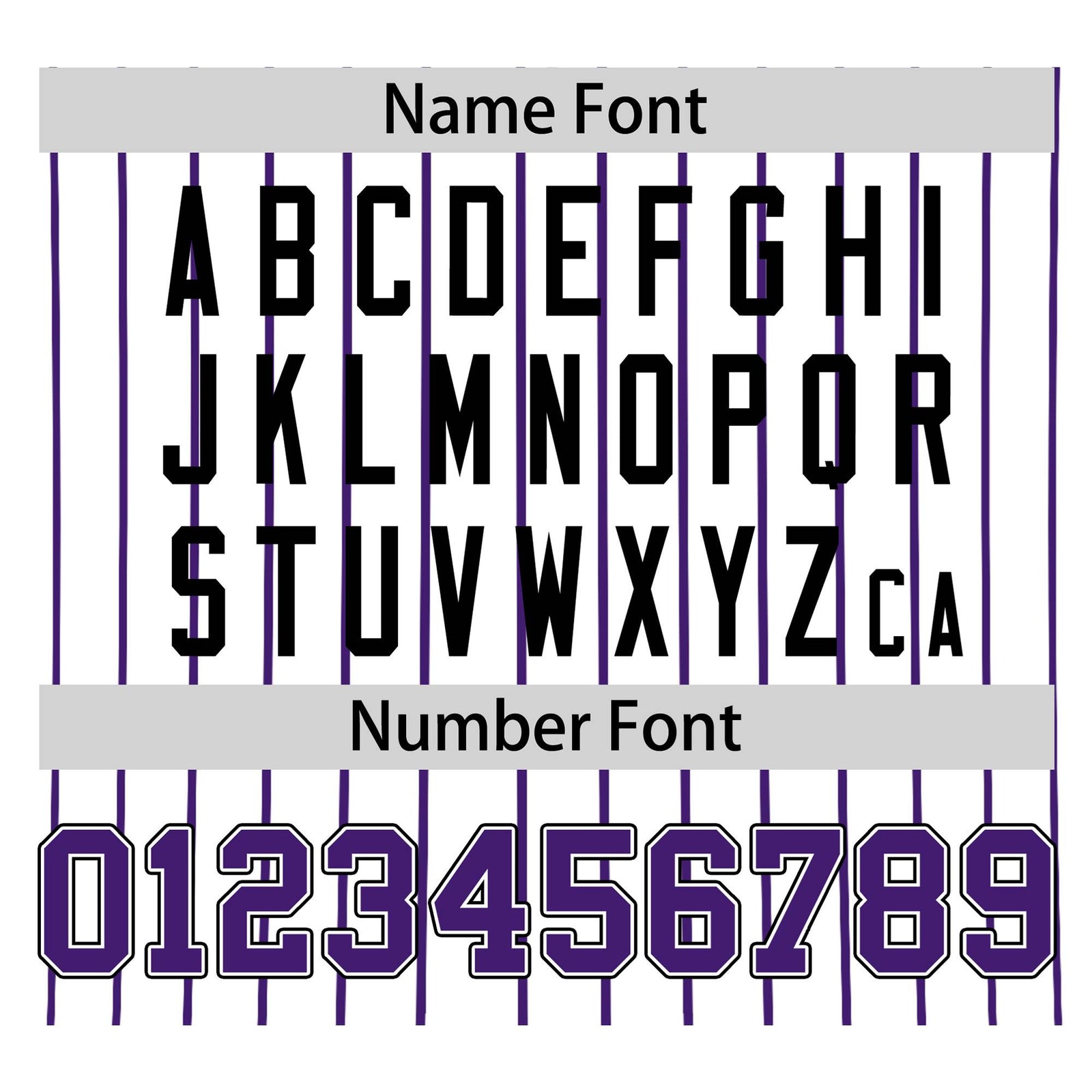 Custom White Purple Pinstripe White-Purple Black Authentic Baseball Jersey