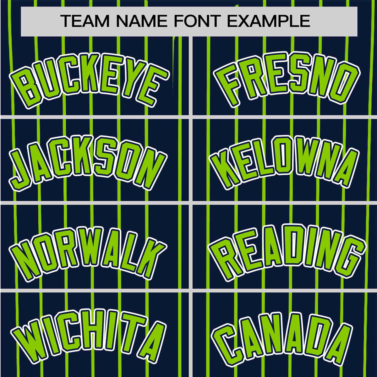 Custom Navy Neon-Green Pinstripe Neon-Green White Authentic Baseball Jersey