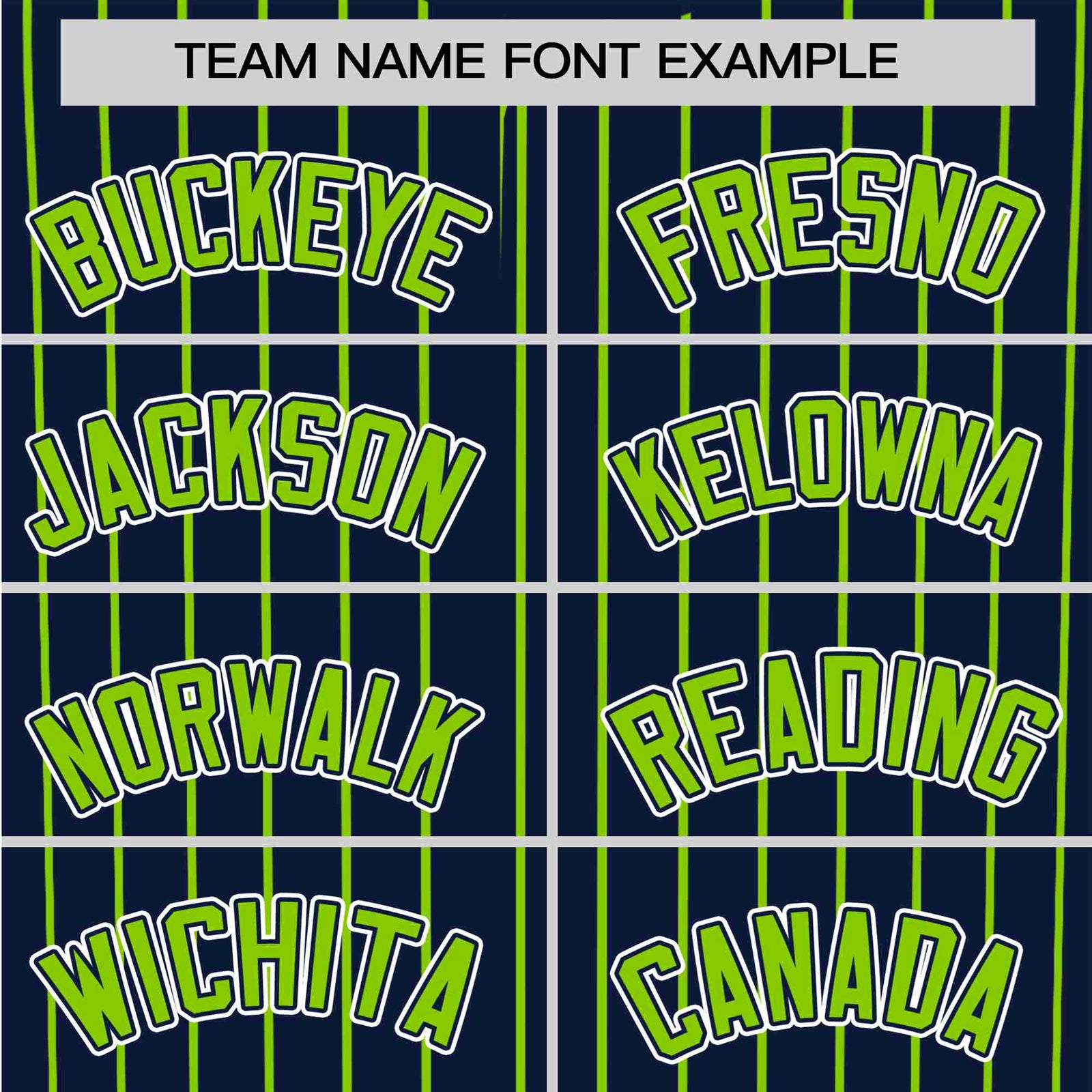 Custom Navy Neon-Green Pinstripe Neon-Green White Authentic Baseball Jersey