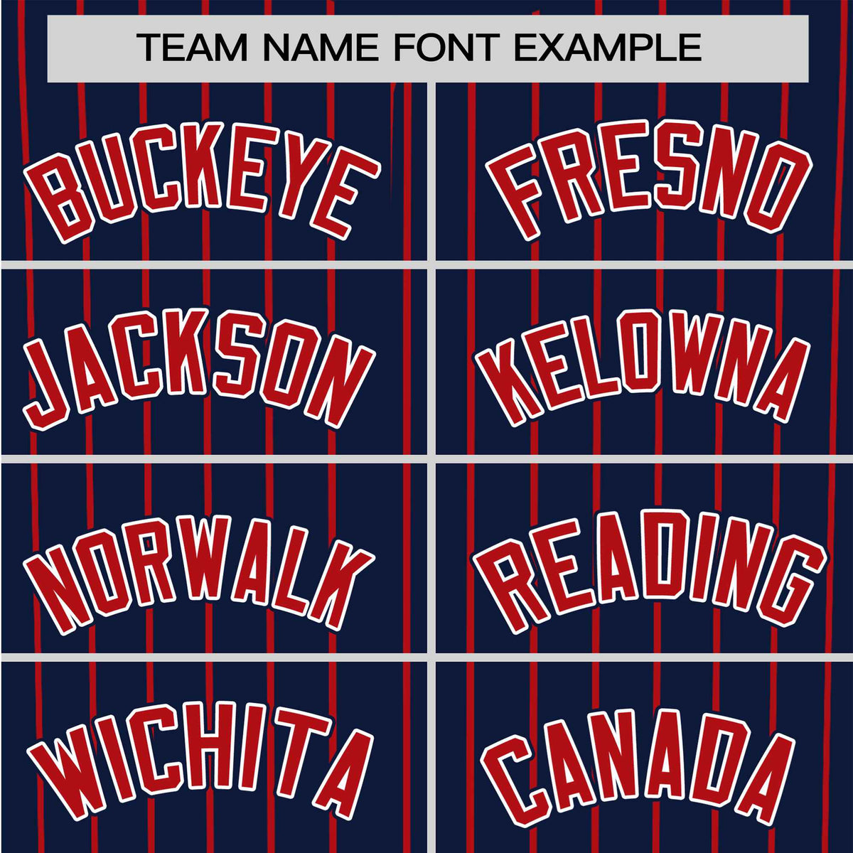 Custom Navy Red Pinstripe Red-White Authentic Baseball Jersey