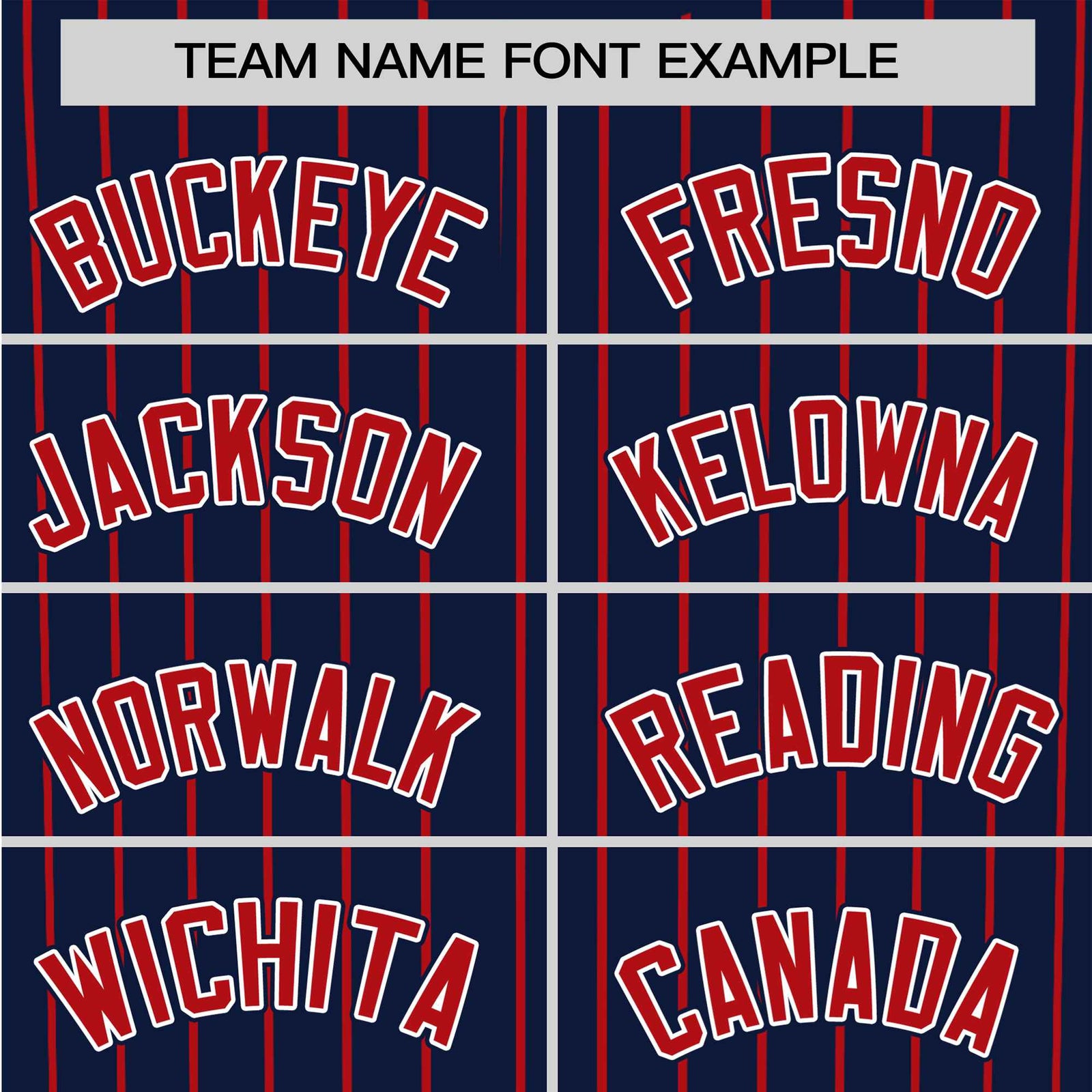 Custom Navy Red Pinstripe Red-White Authentic Baseball Jersey