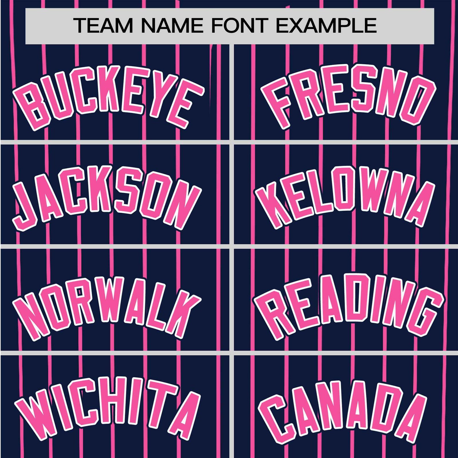 Custom Navy Pink Pinstripe Pink-White Authentic Baseball Jersey