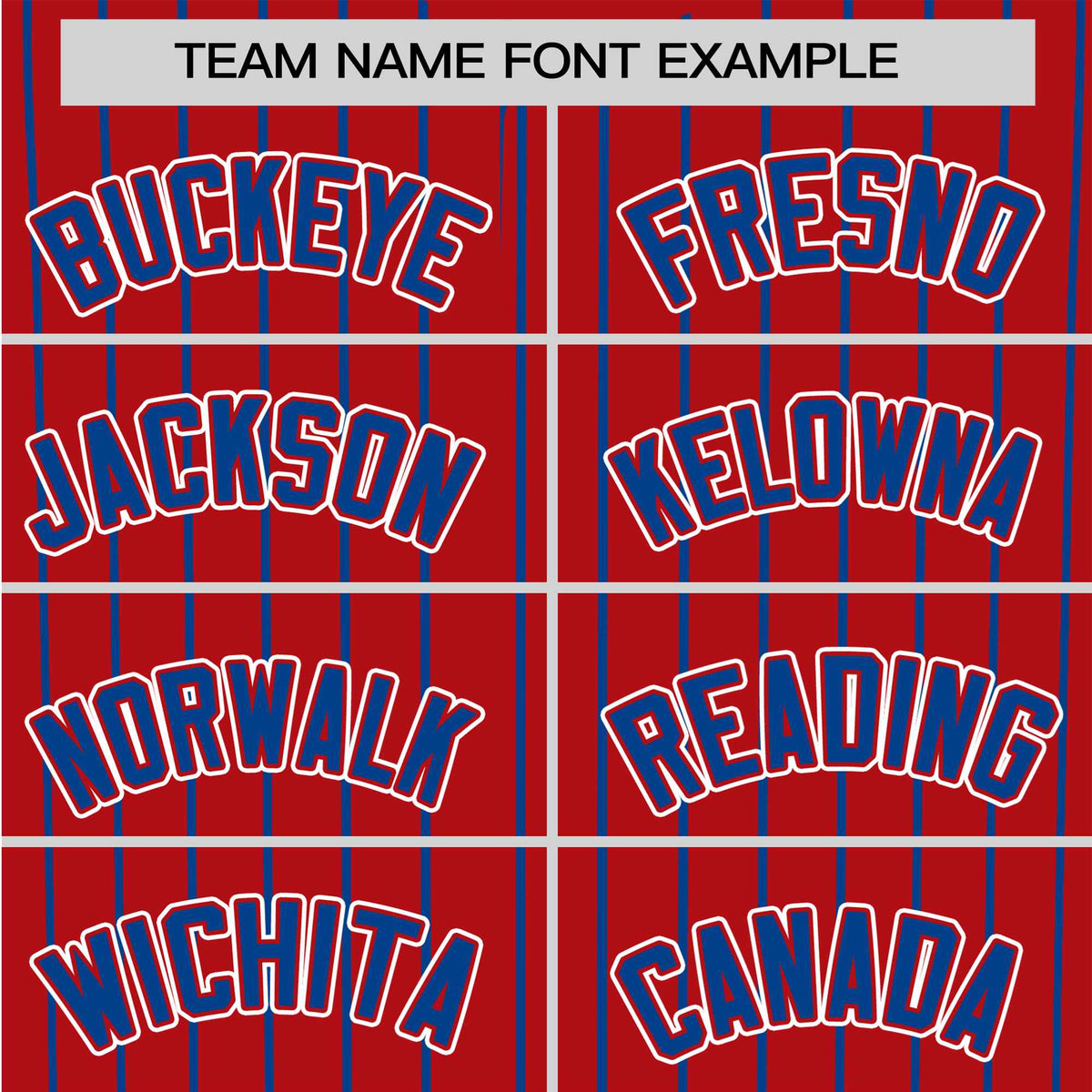 Custom Red Blue Pinstripe Blue-White Authentic Baseball Jersey