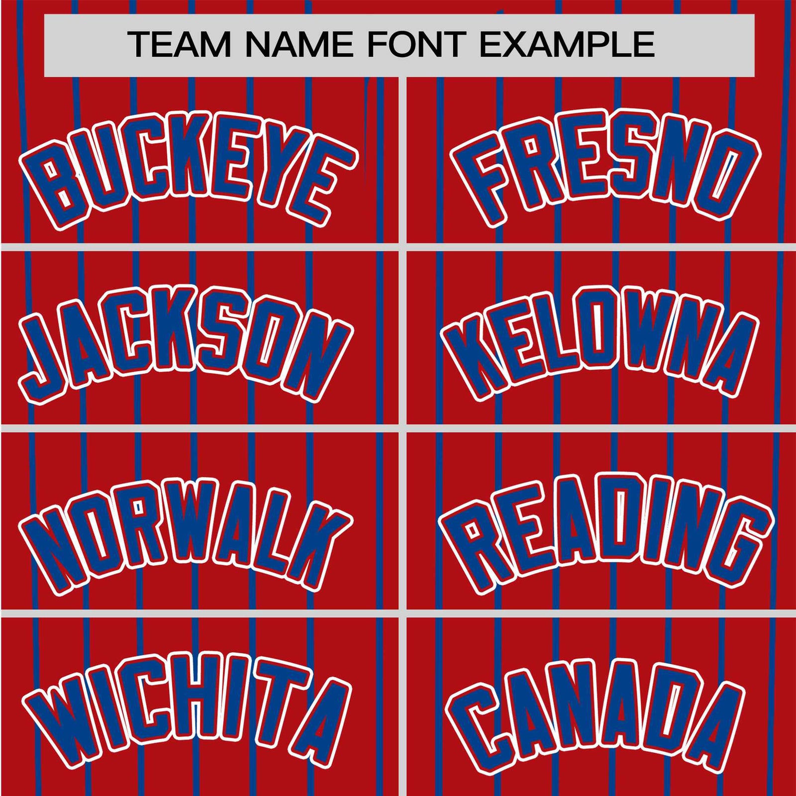 Custom Red Blue Pinstripe Blue-White Authentic Baseball Jersey