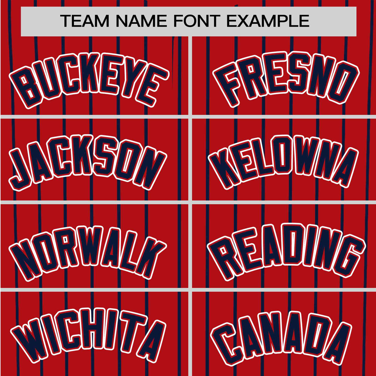 Custom Red Navy Pinstripe Navy-White Authentic Baseball Jersey