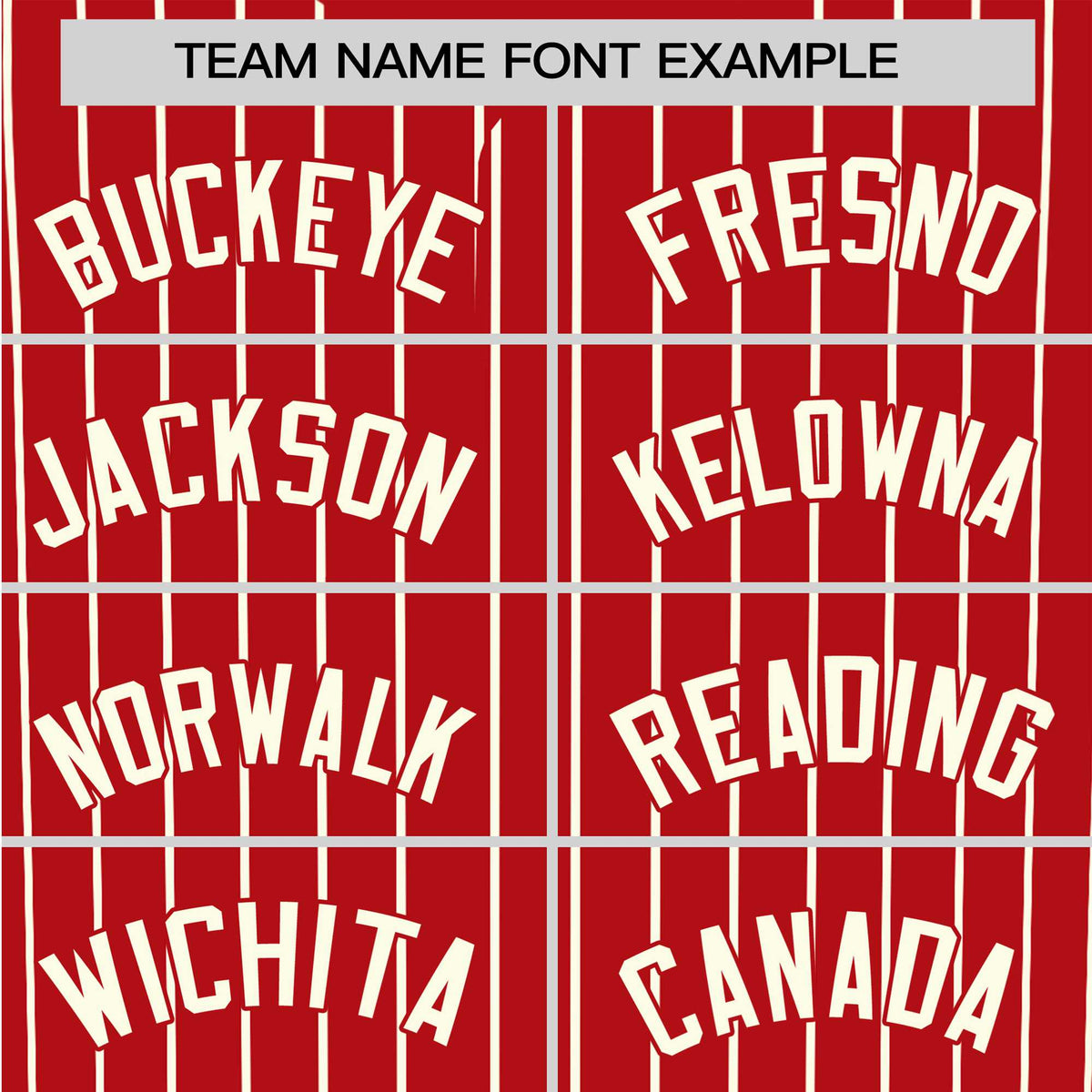 Custom Red Cream Pinstripe Cream-Red Authentic Baseball Jersey