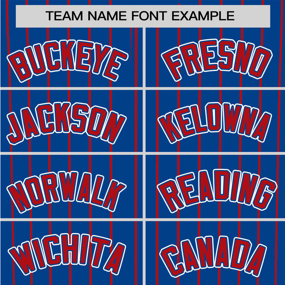 Custom Blue Red Pinstripe Red-White Authentic Baseball Jersey