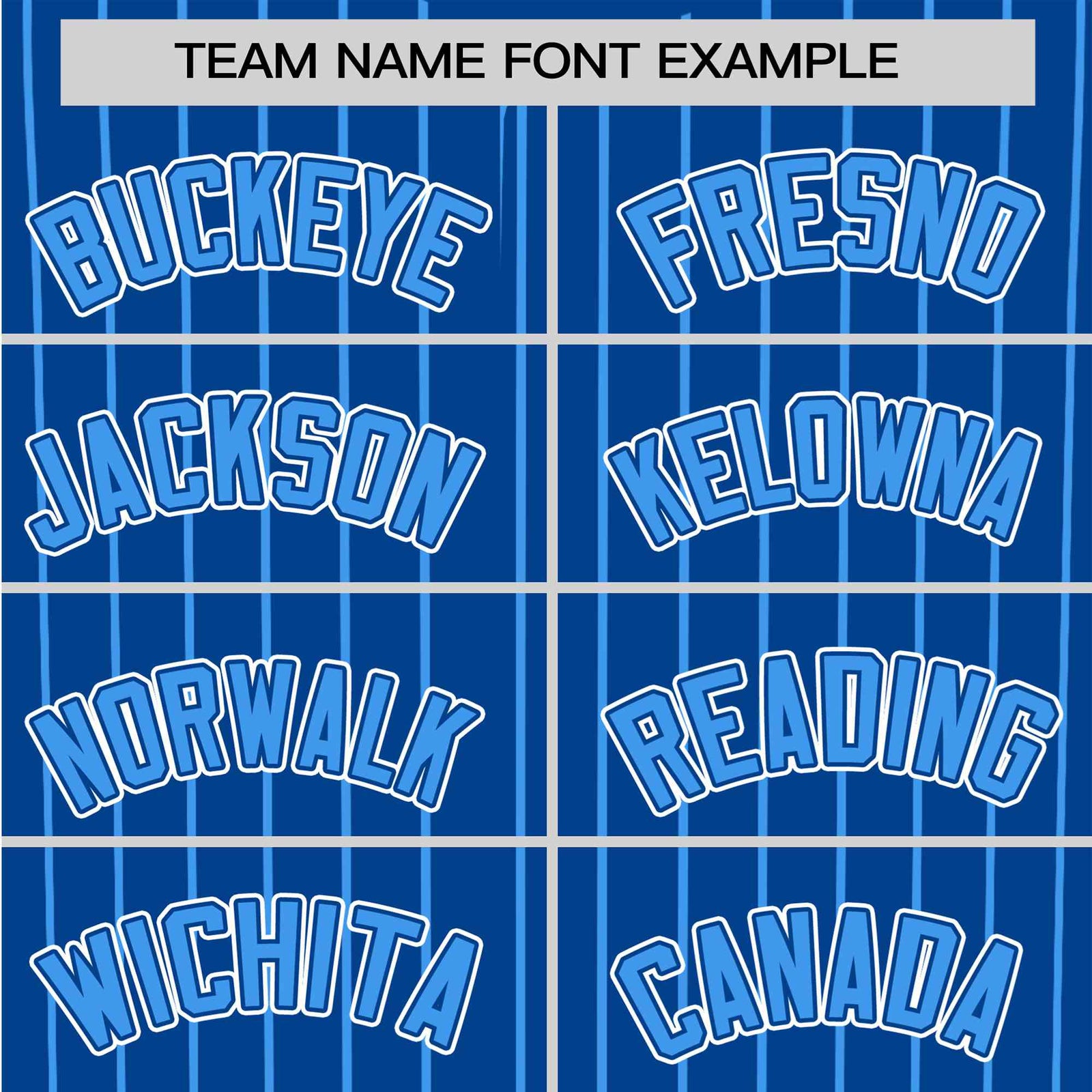 Custom Blue Light-Blue Pinstripe Light-Blue White Authentic Baseball Jersey