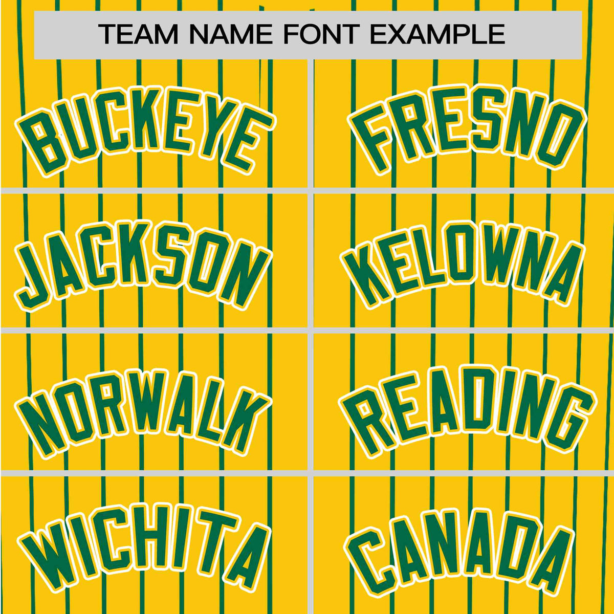 Custom Yellow Kelly-Green Pinstripe Kelly-Green White Authentic Baseball Jersey