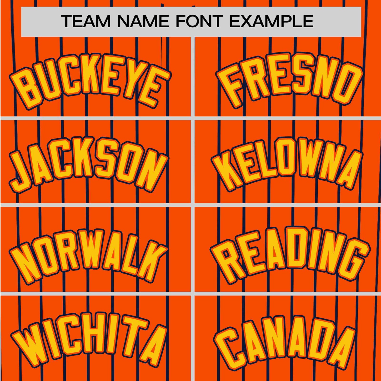 Custom Orange Navy Pinstripe Gold-Navy Authentic Baseball Jersey