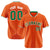 Custom Orange Kelly-Green Pinstripe Kelly-Green White Authentic Baseball Jersey