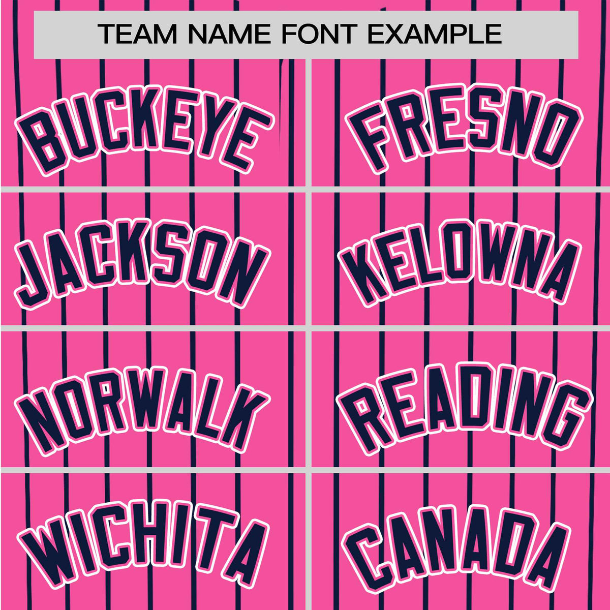 Custom Pink Blue Pinstripe Blue-White Authentic Baseball Jersey