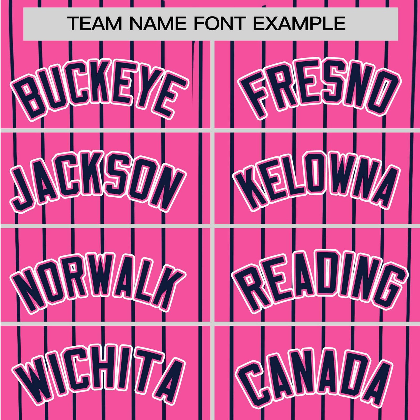 Custom Pink Blue Pinstripe Blue-White Authentic Baseball Jersey