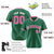 Custom Kelly Green Neon-Green Pinstripe Neon-Green White Authentic Baseball Jersey