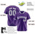 Custom Purple Gray Pinstripe Gray-White Authentic Baseball Jersey