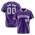 Custom Purple Gray Pinstripe Gray-White Authentic Baseball Jersey