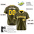 Custom Olive Yellow Pinstripe Yellow-White Authentic Baseball Jersey