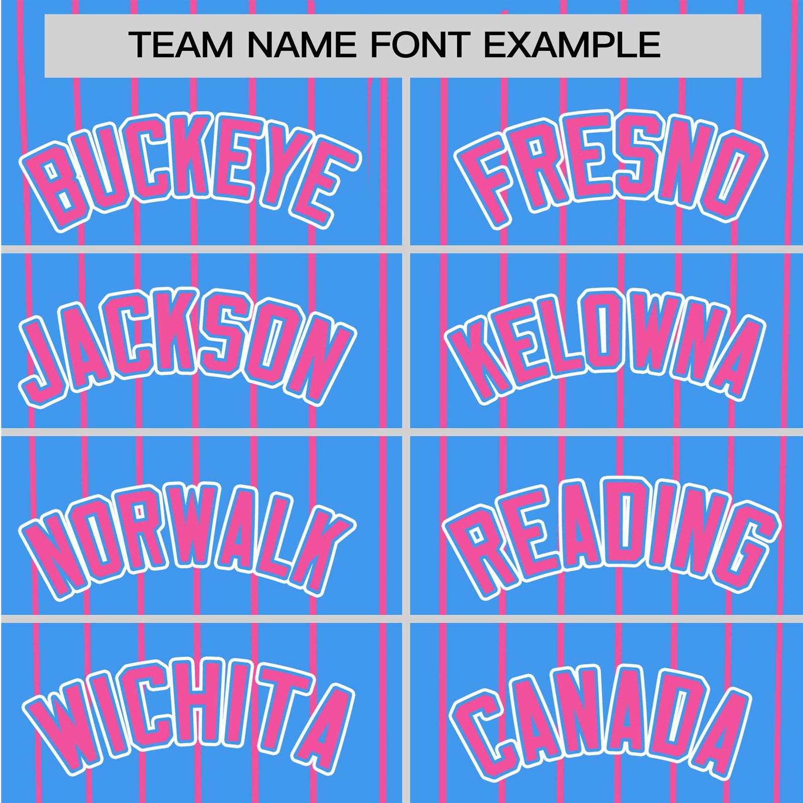 Custom Sky Blue Pink Pinstripe Pink-White Authentic Baseball Jersey