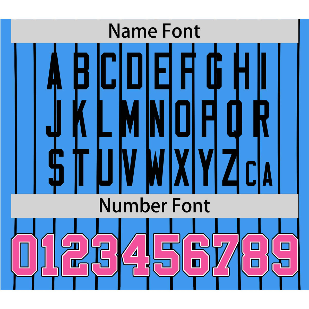 Custom Sky Blue Black Pinstripe Pink-White Authentic Baseball Jersey