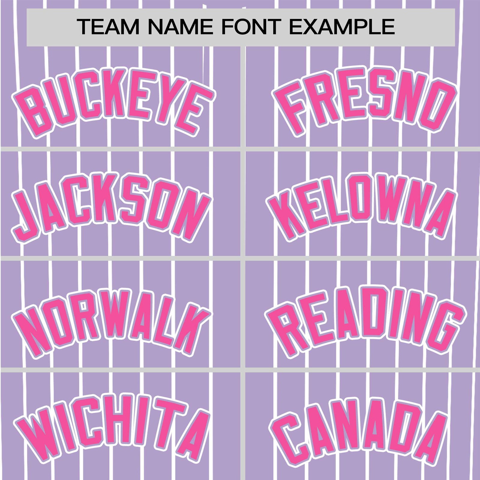 Custom Light Purple White Pinstripe Pink-White Authentic Baseball Jersey