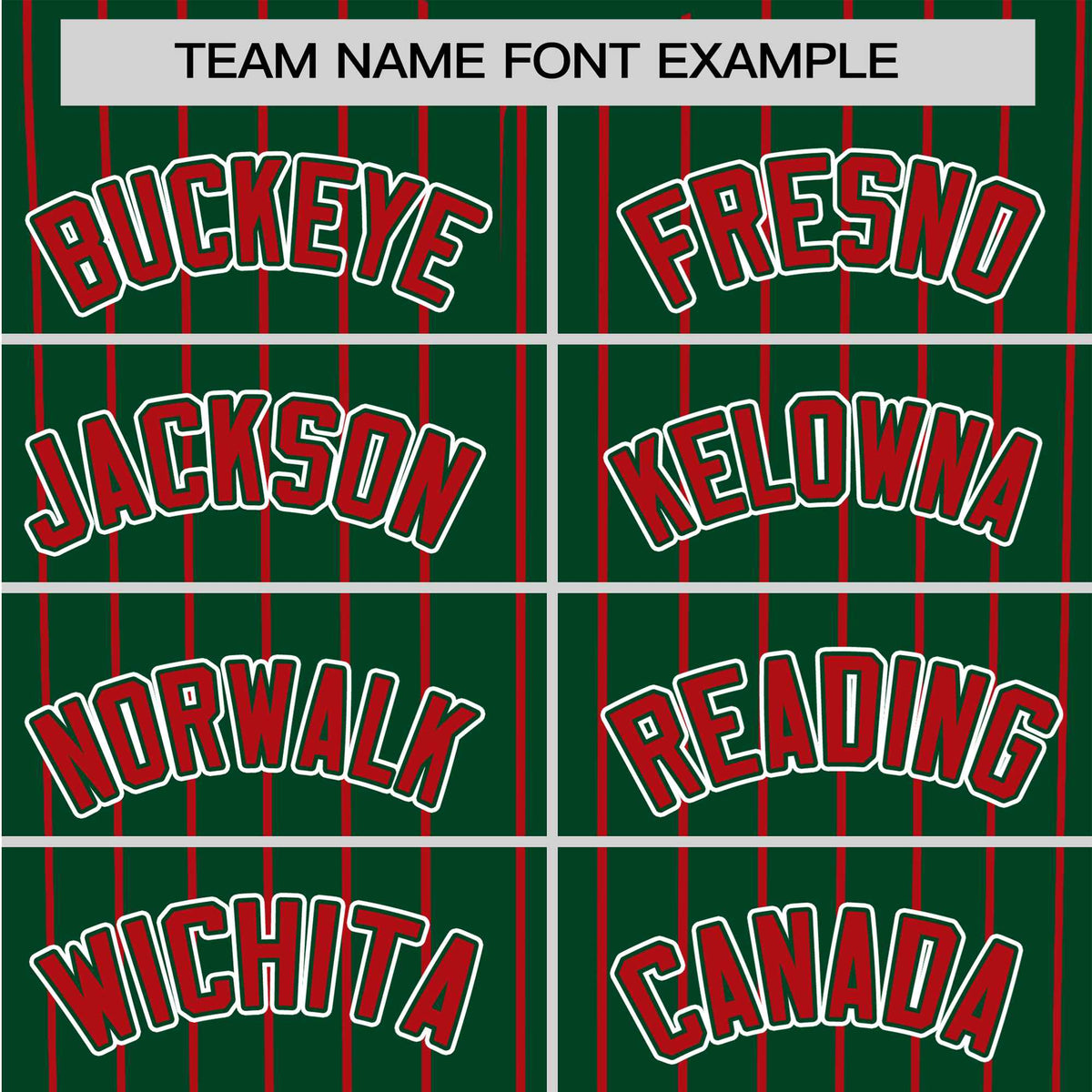 Custom Midnight Green Red Pinstripe Red-White Authentic Baseball Jersey