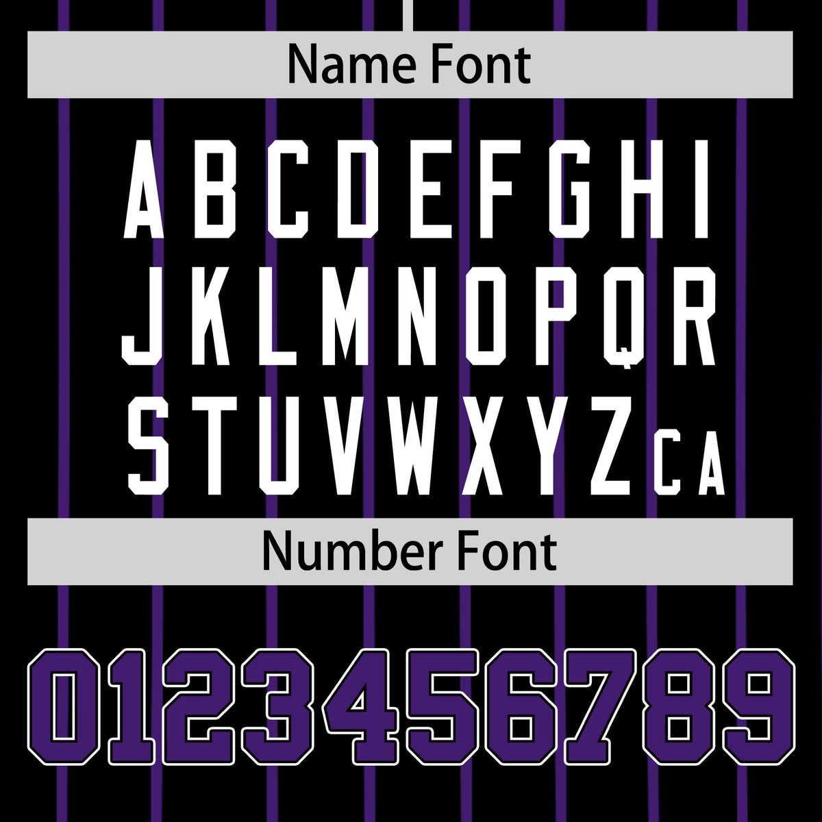 Custom Black Purple Pinstripe Purple-White Authentic Baseball Jersey