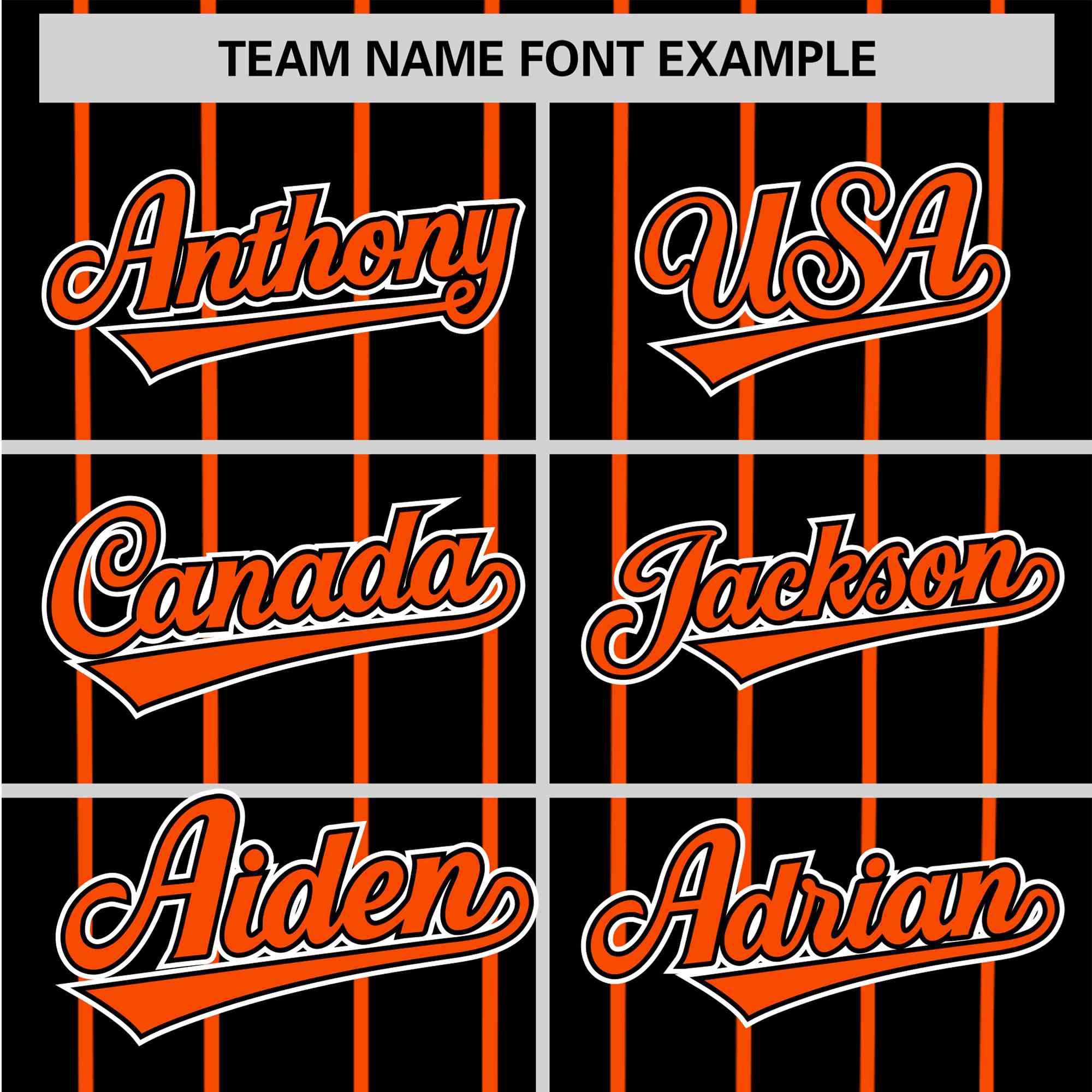 Custom Black Bay-Orange Pinstripe Bay-Orange White Authentic Baseball Jersey