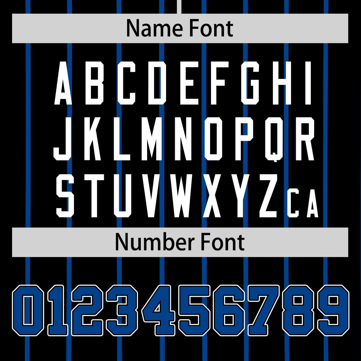 Custom Black Electric-Blue Pinstripe Electric-Blue White Authentic Baseball Jersey