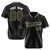 Custom Black Olive Pinstripe Olive-White Authentic Baseball Jersey