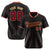 Custom Black Crimson Pinstripe Crimson Old-Gold Authentic Baseball Jersey