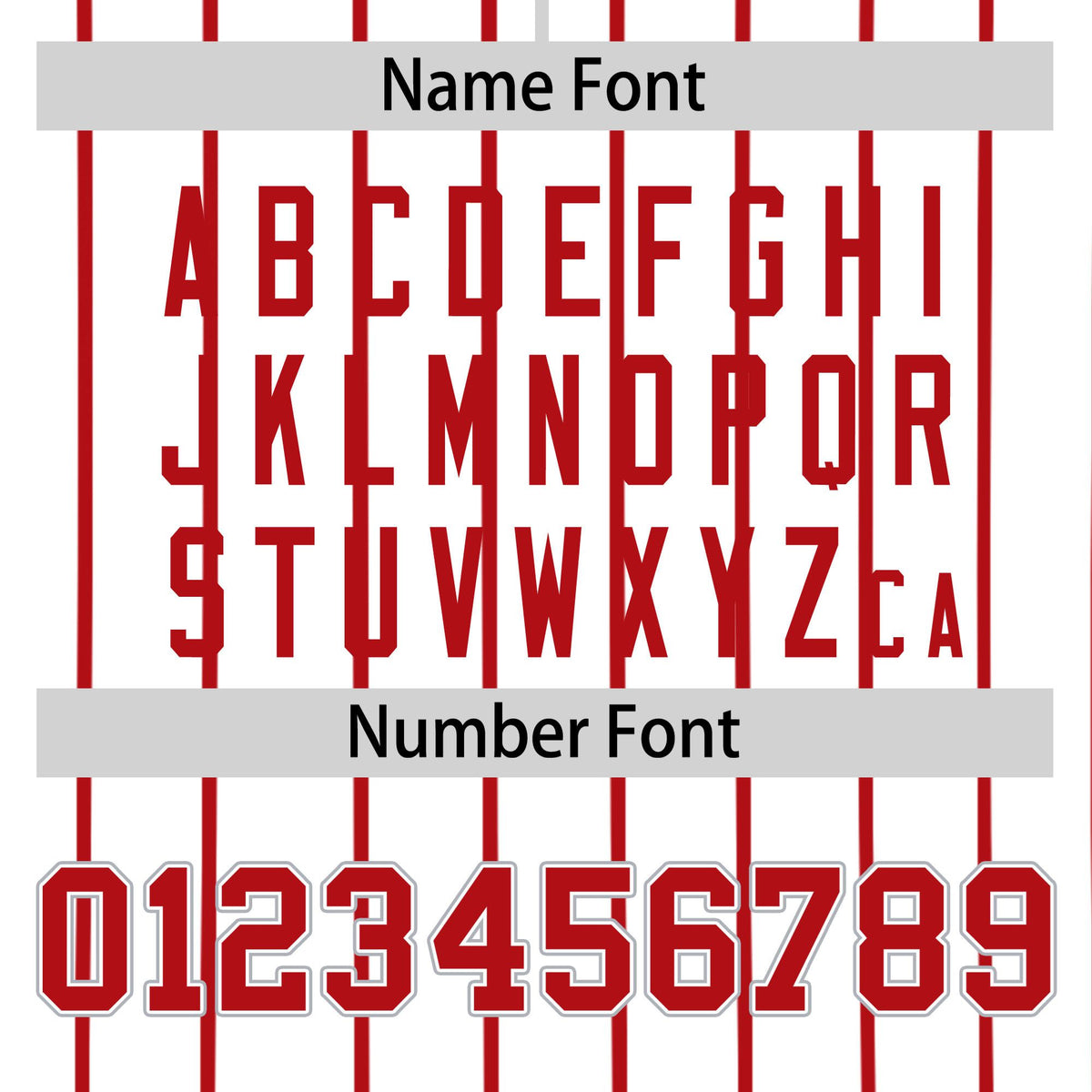 Custom White Red Pinstripe White-Red Authentic Baseball Jersey