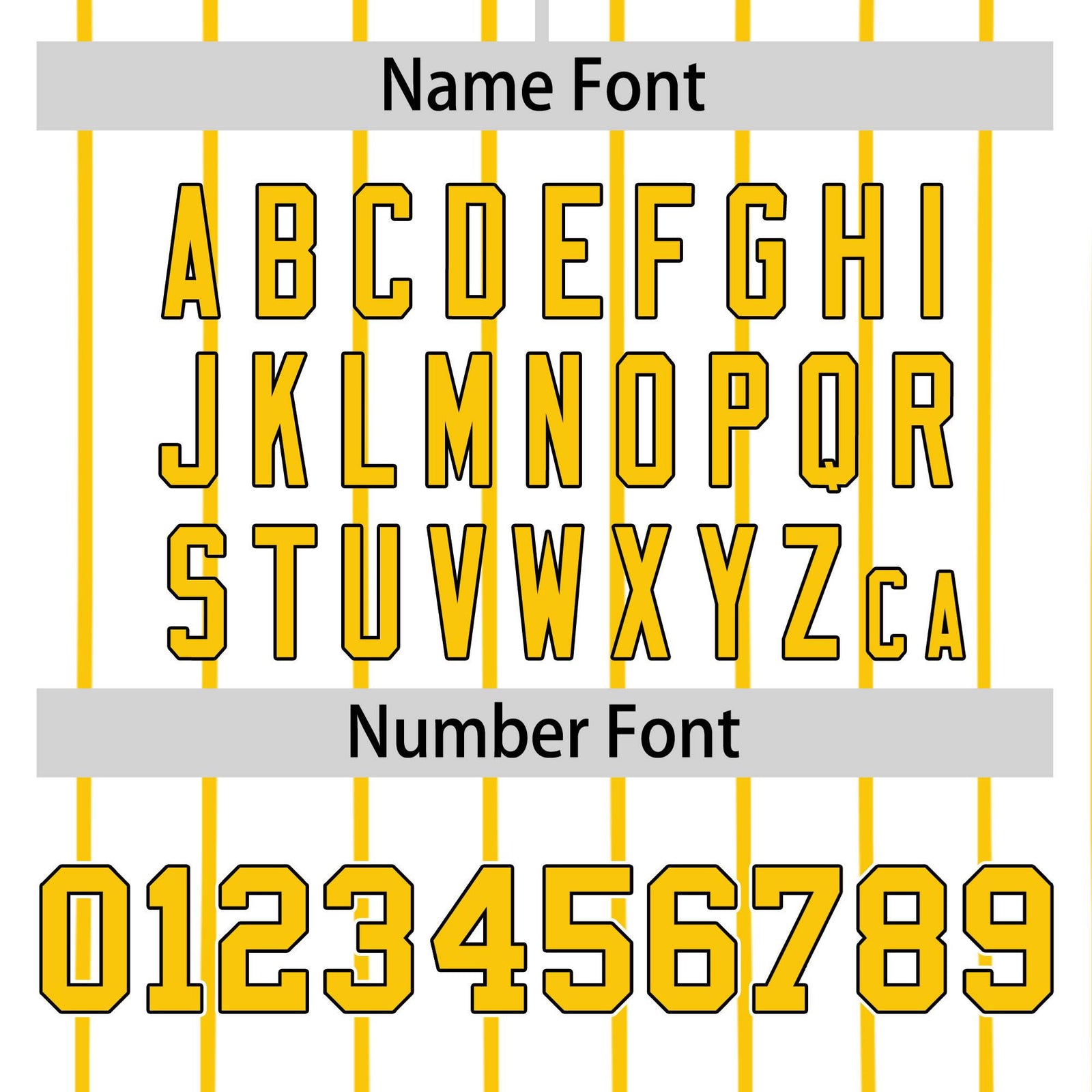 Custom White Yellow Pinstripe White-Yellow Black Authentic Baseball Jersey