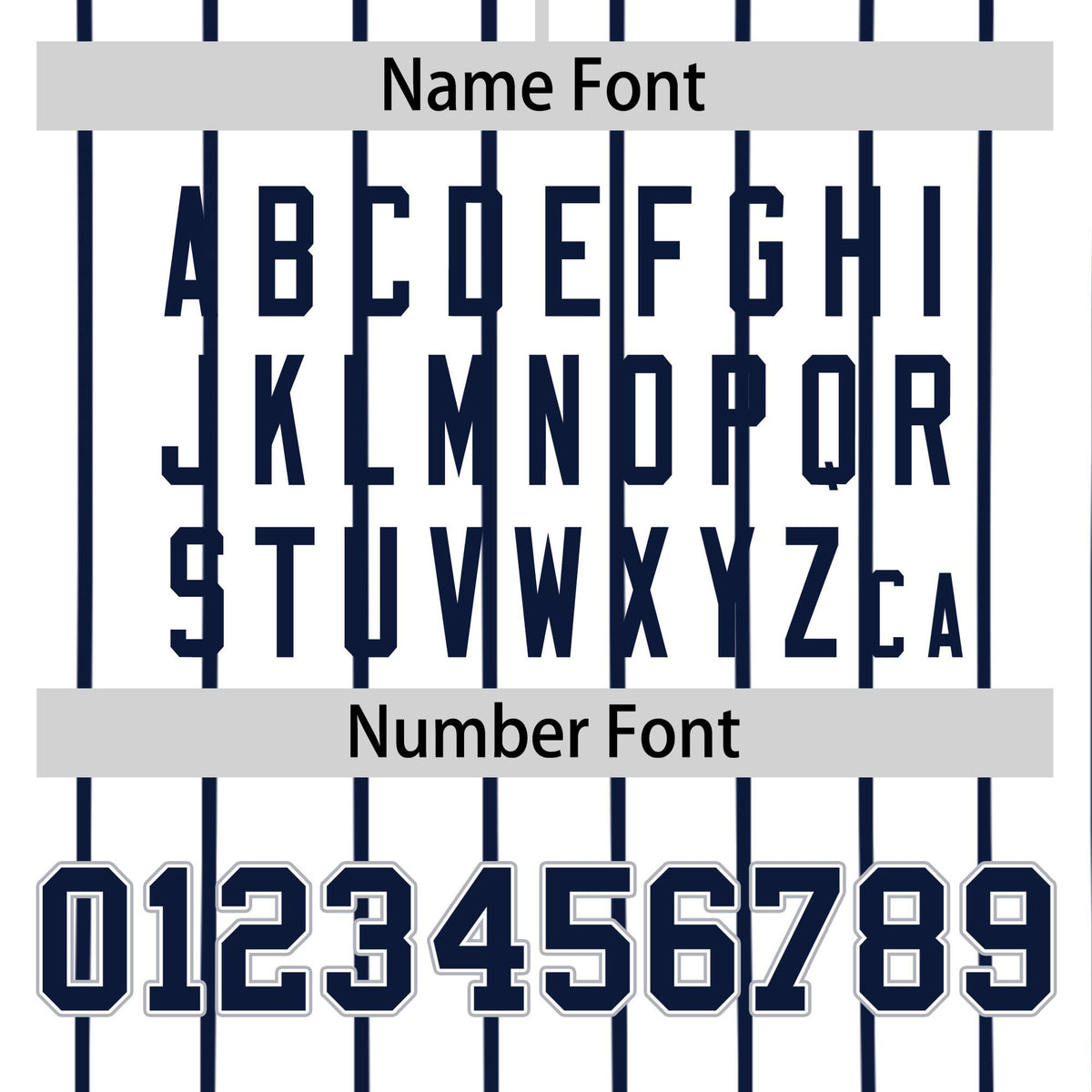 Custom White Navy Pinstripe White-Navy Authentic Baseball Jersey