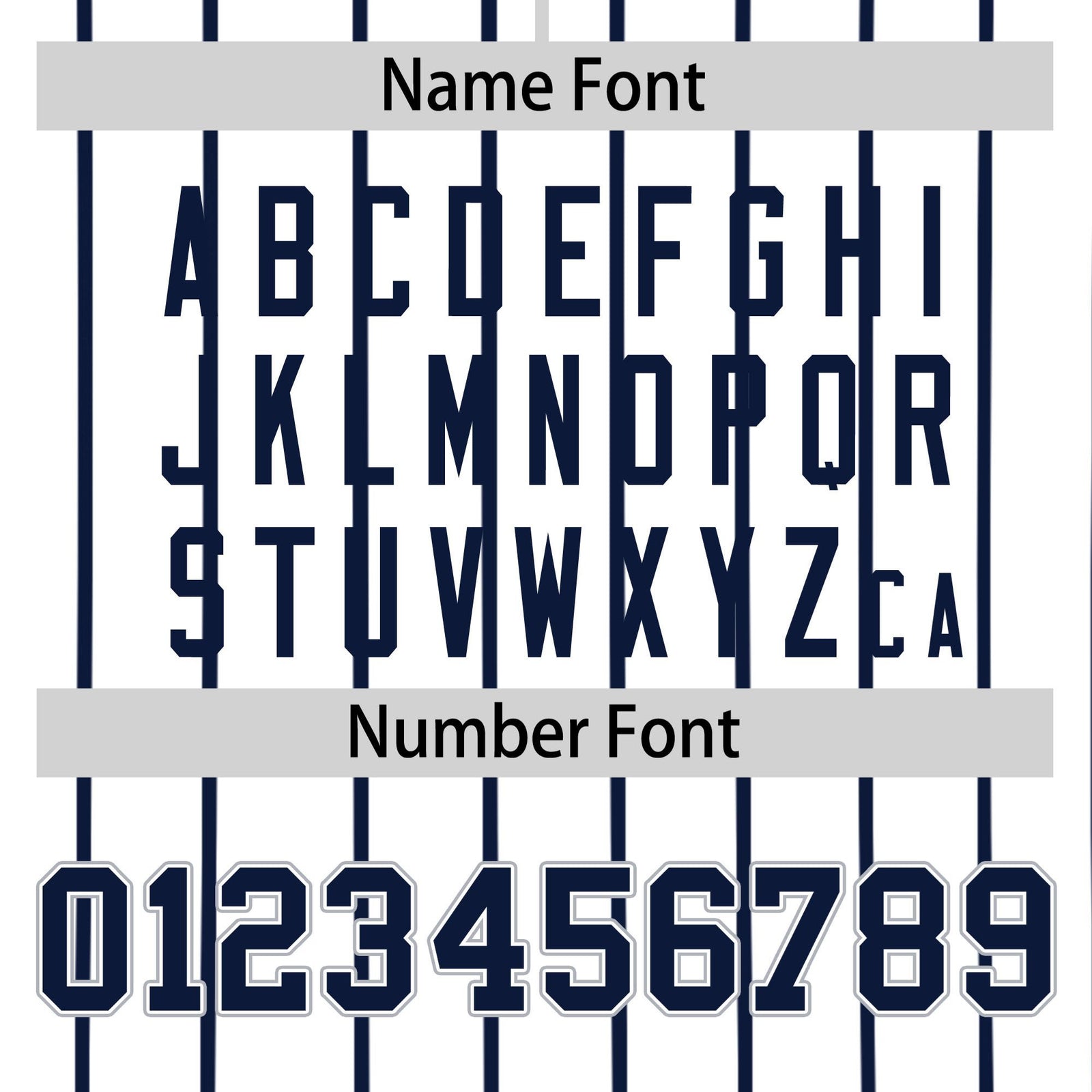 Custom White Navy Pinstripe White-Navy Authentic Baseball Jersey